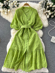 Vestido Luiza® • Verde Folha